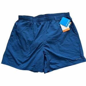 Columbia PFG Backcast II Water Trunk Shorts Mens Size XL Blue Fishing Hiking